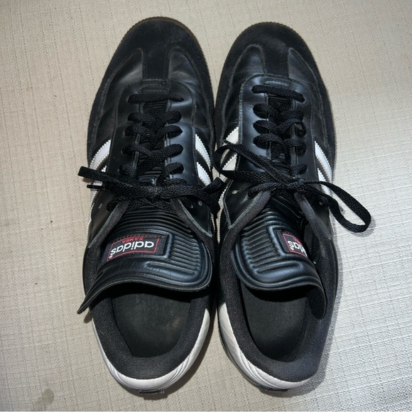 adidas | classic samba black leather sneakers MENS 13 - Picture 10 of 11